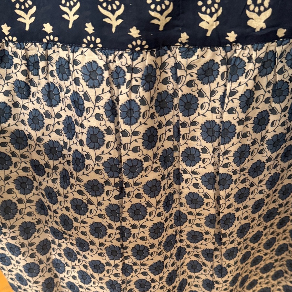 Emerson Fry Floral Blue Women's Top - Picture 4 of 4